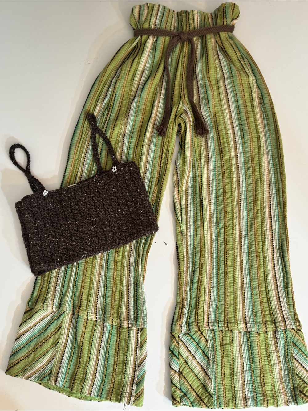 FREE PEOPLE AND HAND CROCHETED HALF TOP! NEW WITHOUT TAGS! NEVER WORN!